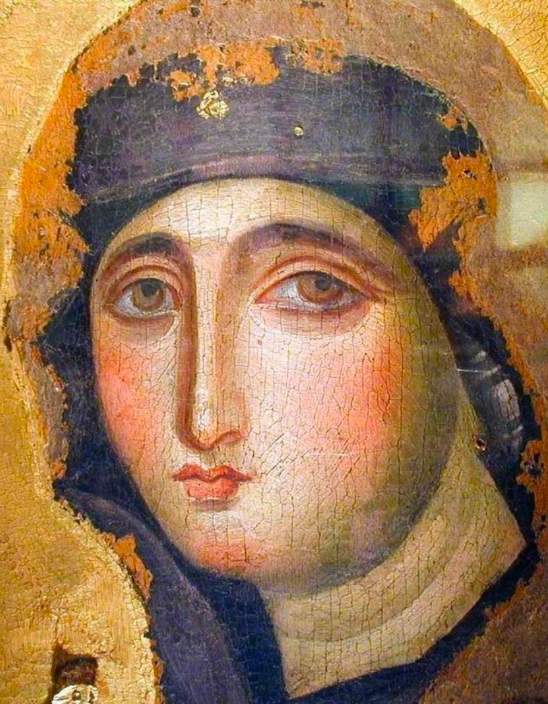 Perhaps the First Image of Mary Painted by St. Luke