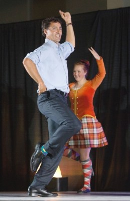 Trudeau dancing