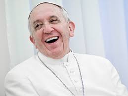 Pope smiling